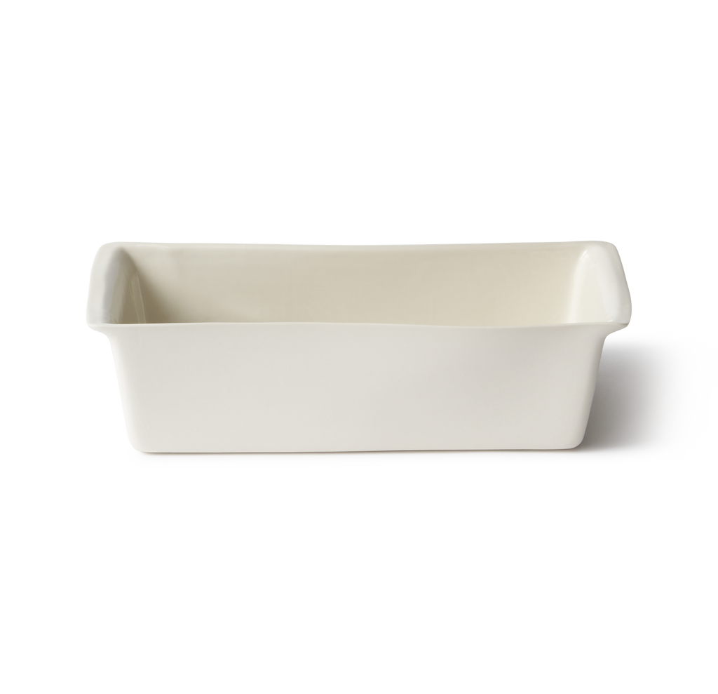 small porcelain baking dish on transparent background