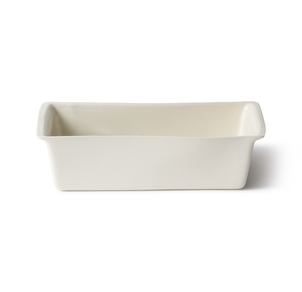 small porcelain baking dish on transparent background