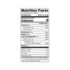 Nutrition facts label with serving size, calories, and various nutrient values on a white background