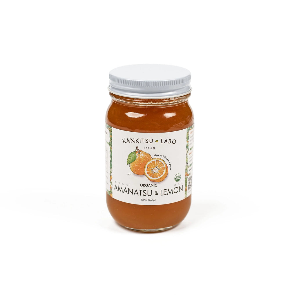 Jar of Kankitsu Labo Amanatsu & Lemon on a white background