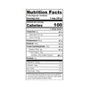 Nutrition facts label for a product with 100 calories per serving