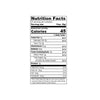 Nutrition facts label with detailed information on a white background