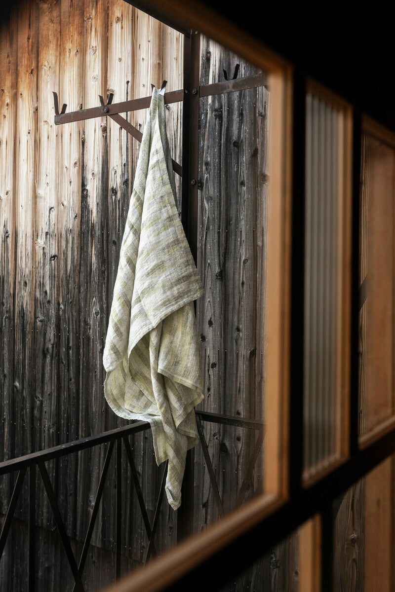 double woven 100% linen towel