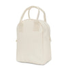 White bag with handles on a white background