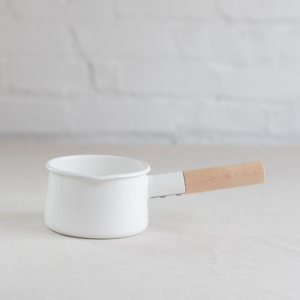 milk pan - enamel milk pan - enamel pan - japanese milk pan