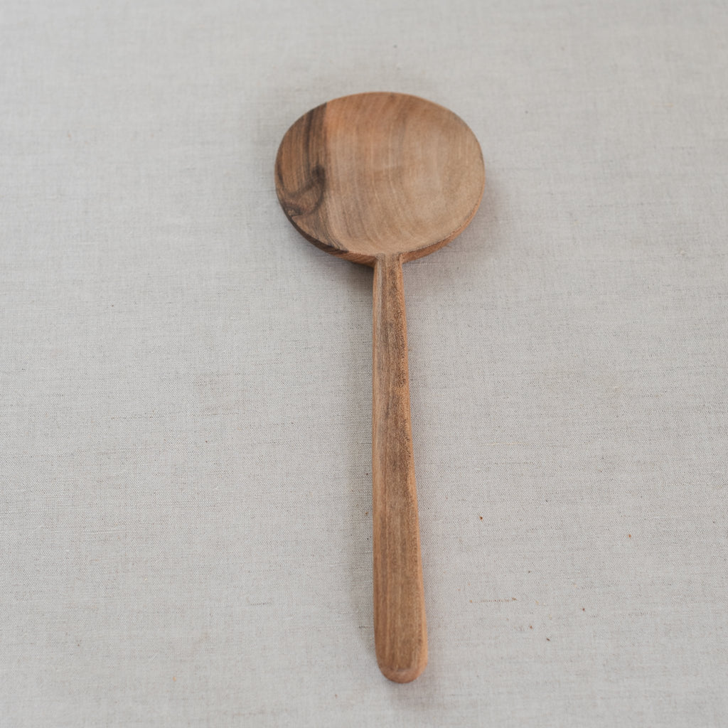 walnut baking spoon, baking spoon, walnut baking spoon, round sppon