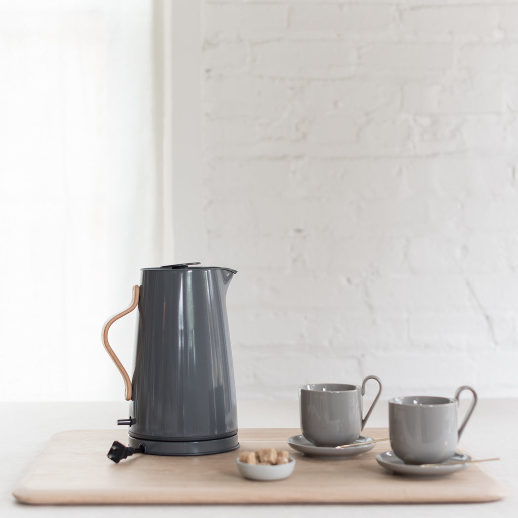 emma electric kettle - stelton electric kettle - gray electric kettle - blomus