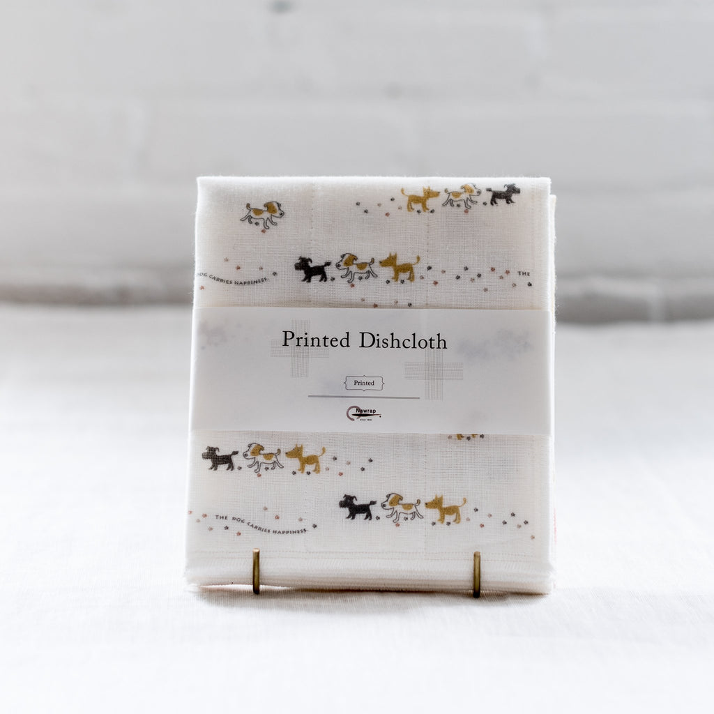 printed dish cloth - made in japan - nawrap - cleaning cloth 